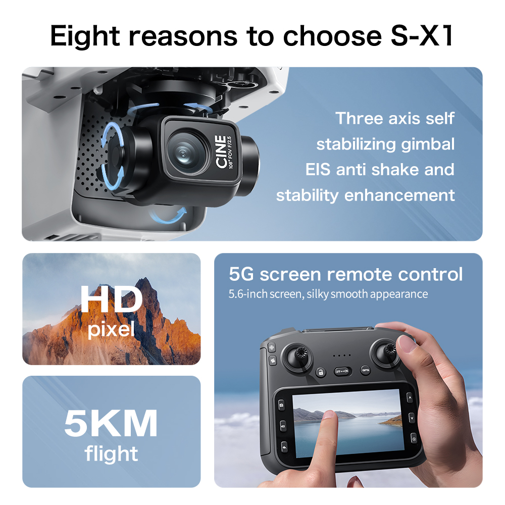 Offre exceptionnelle : Drone G - Drone Gimbal 3 Axis avis et prix